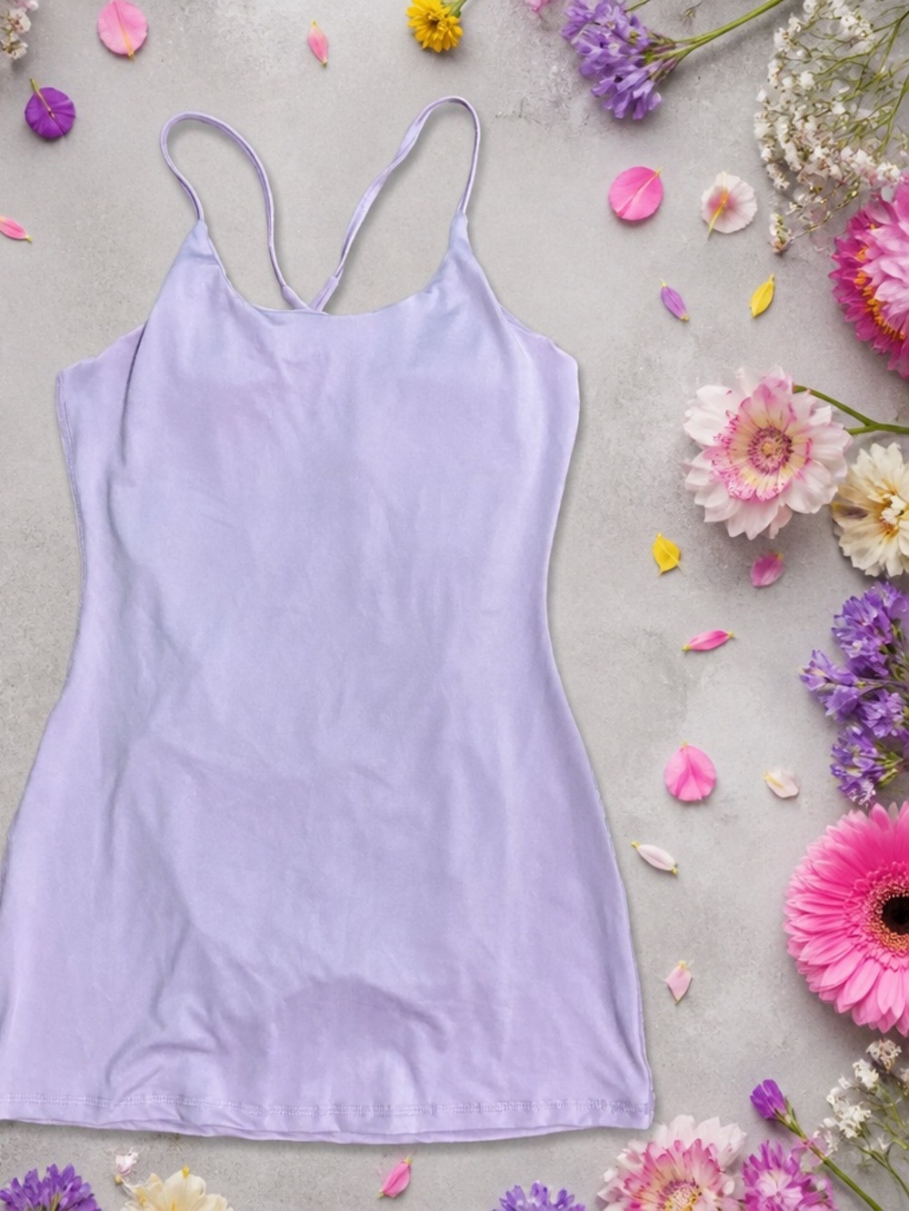 Lavender Spaghetti Strap Cami Dress